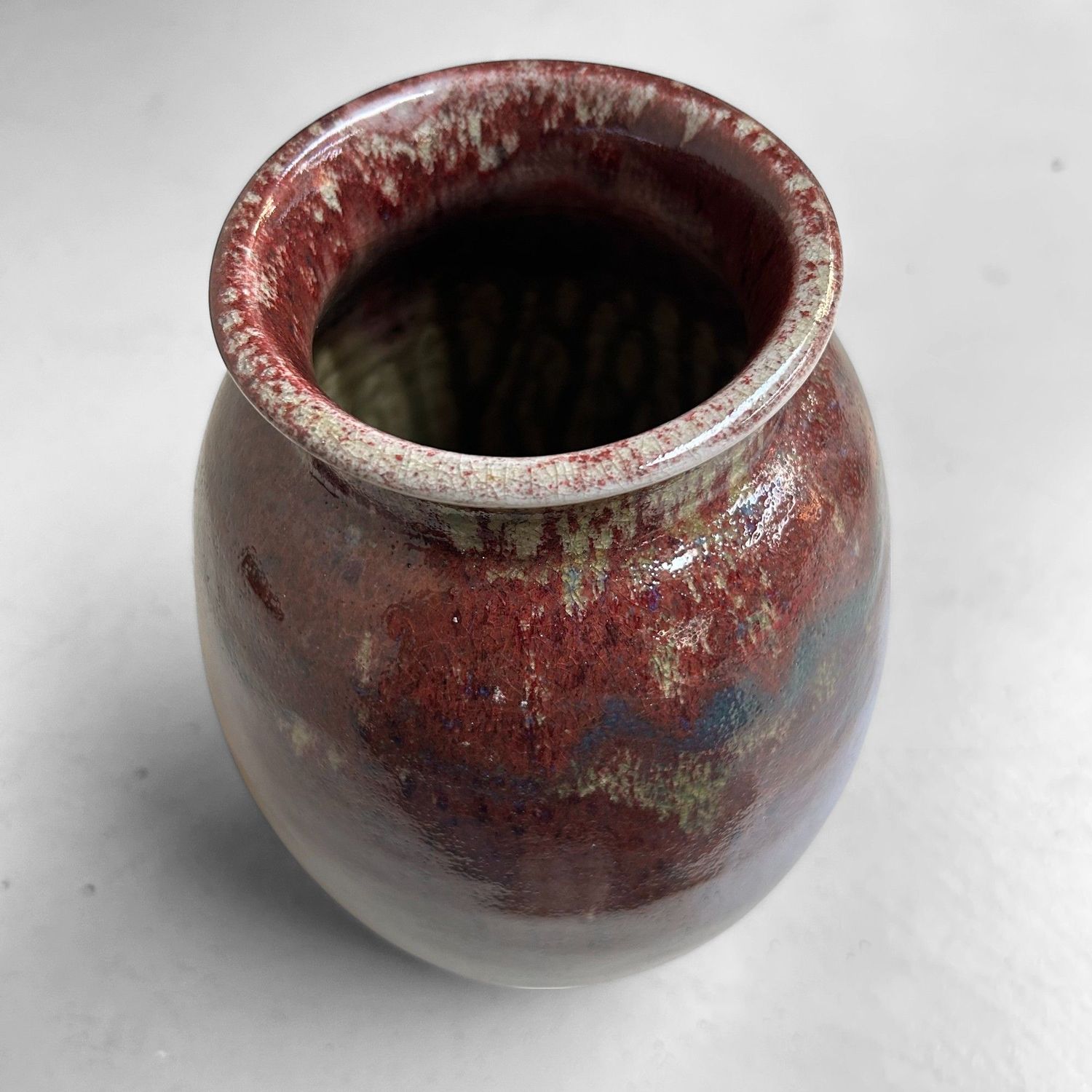 Unique Ceramic Ikebana Vase by Noma Gazan, 1970s, Japan