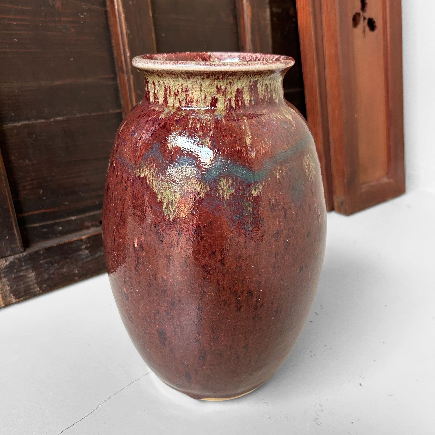 Unique Ceramic Ikebana Vase by Noma Gazan, 1970s, Japan
