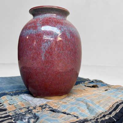 Vintage Ikebana Vase by Noma Gazan, 1970s, Japan.