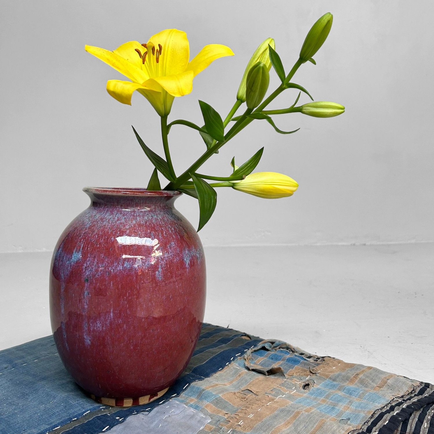 Vintage Ikebana Vase by Noma Gazan, 1970s, Japan.