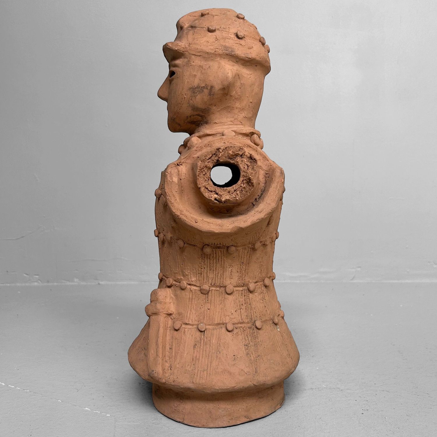 Japanse Terracotta Haniwa Krijger in Tankō-Pantser, Miyazaki, jaren '50.