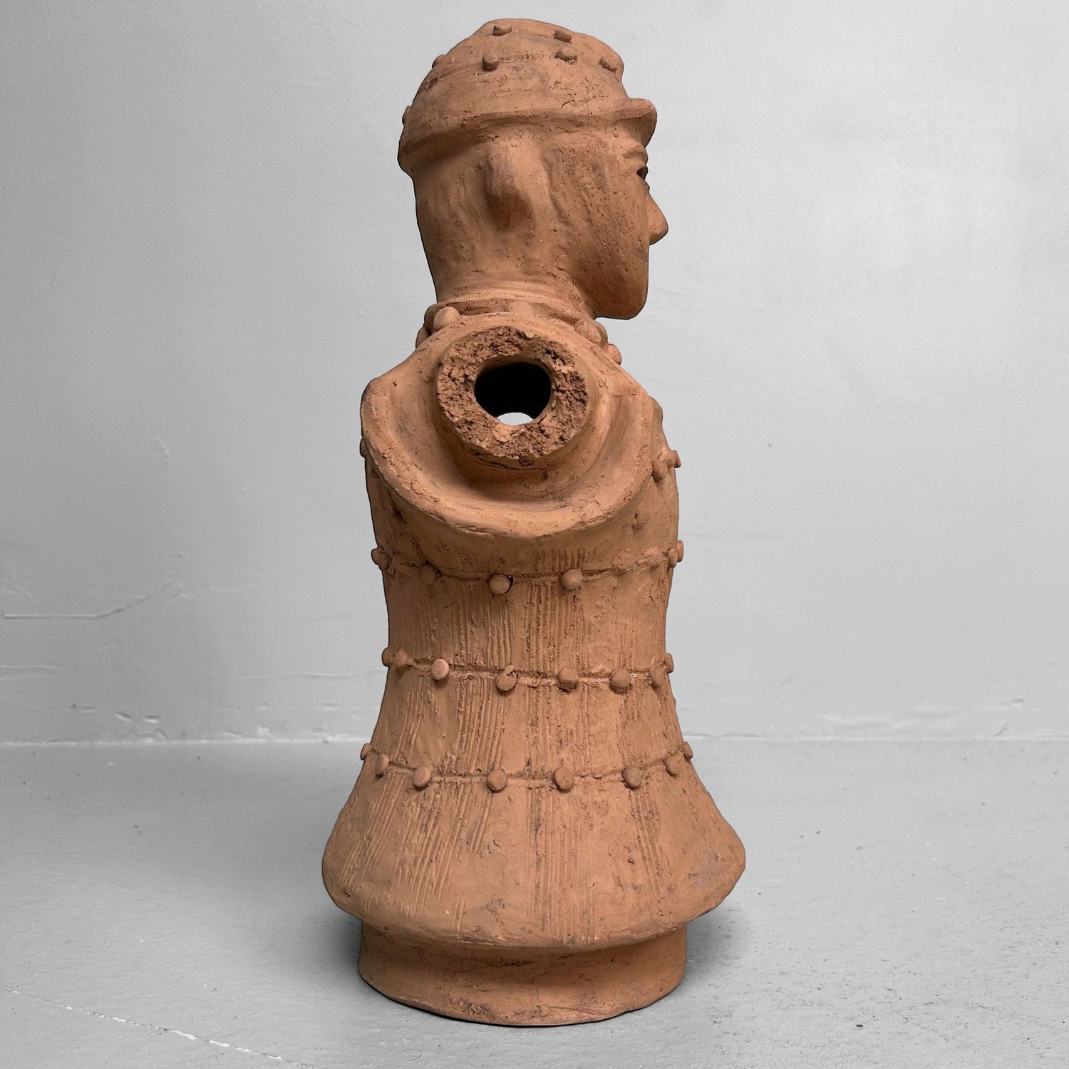 Japanse Terracotta Haniwa Krijger in Tankō-Pantser, Miyazaki, jaren '50.