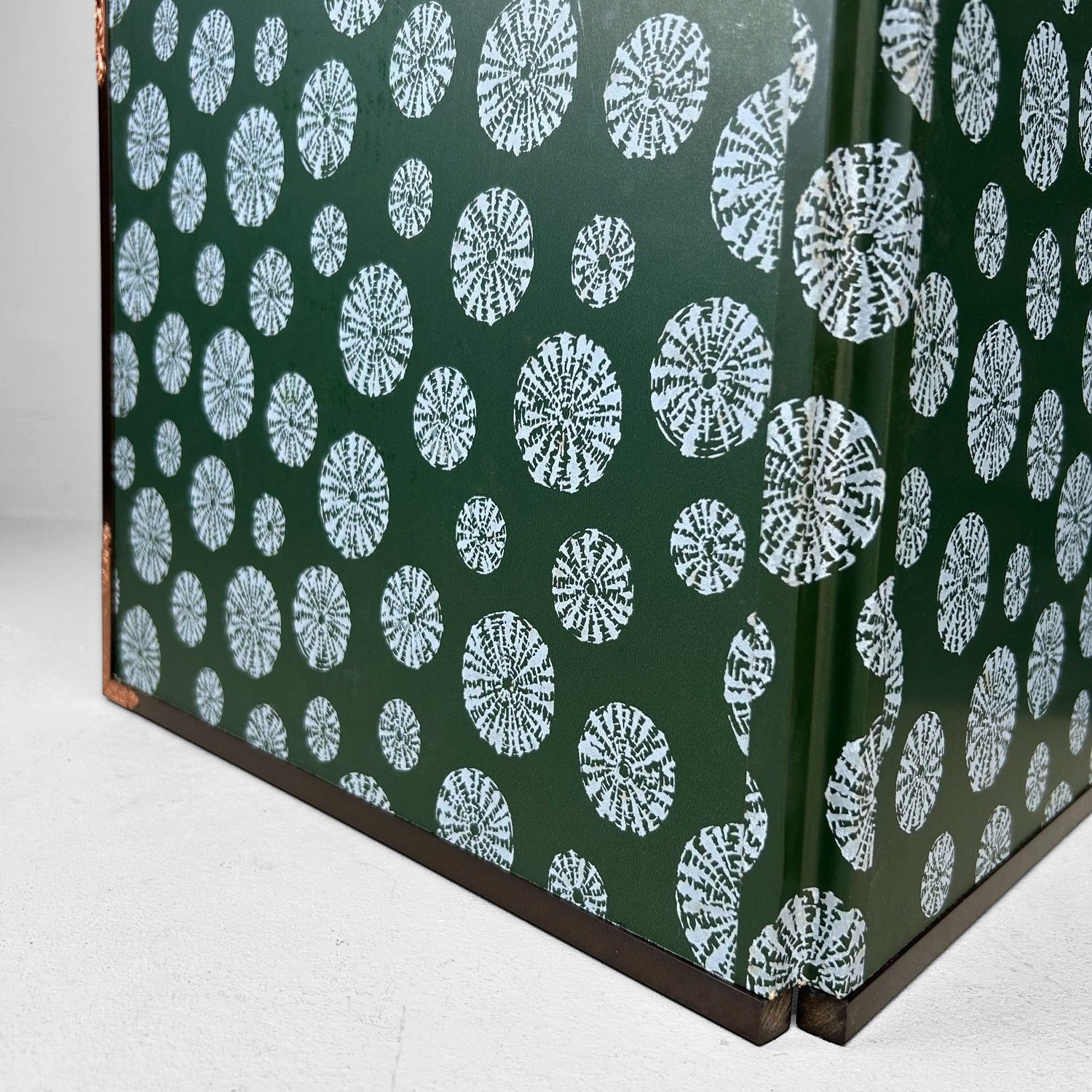 Small Japanese Byōbu Folding Screen – Gold-Colored, 1960s–70s
