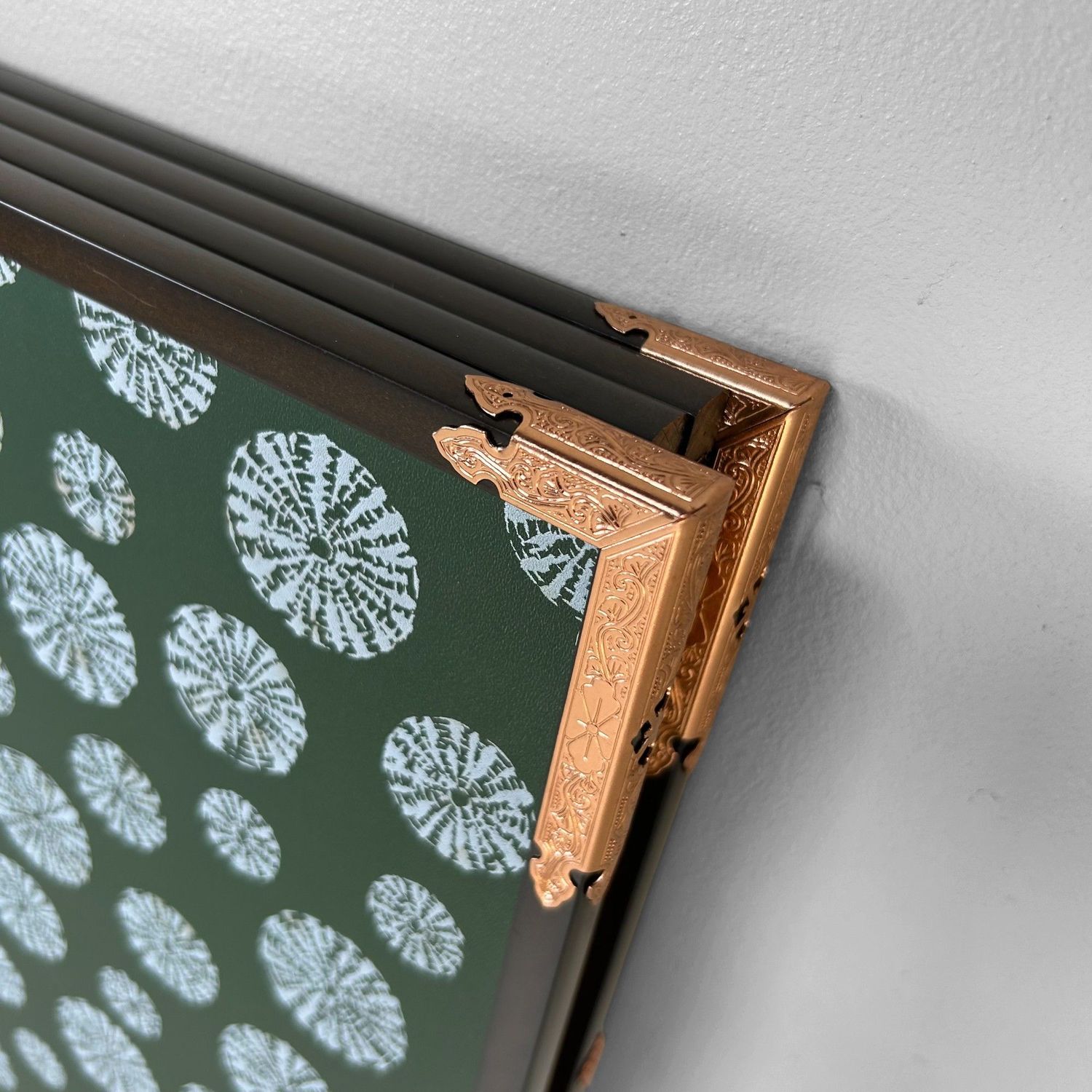 Small Japanese Byōbu Folding Screen – Gold-Colored, 1960s–70s