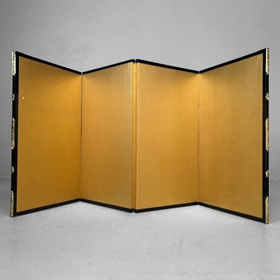 Klein Japans Byōbu Vouwscherm – Goudkleurig, Jaren ’60