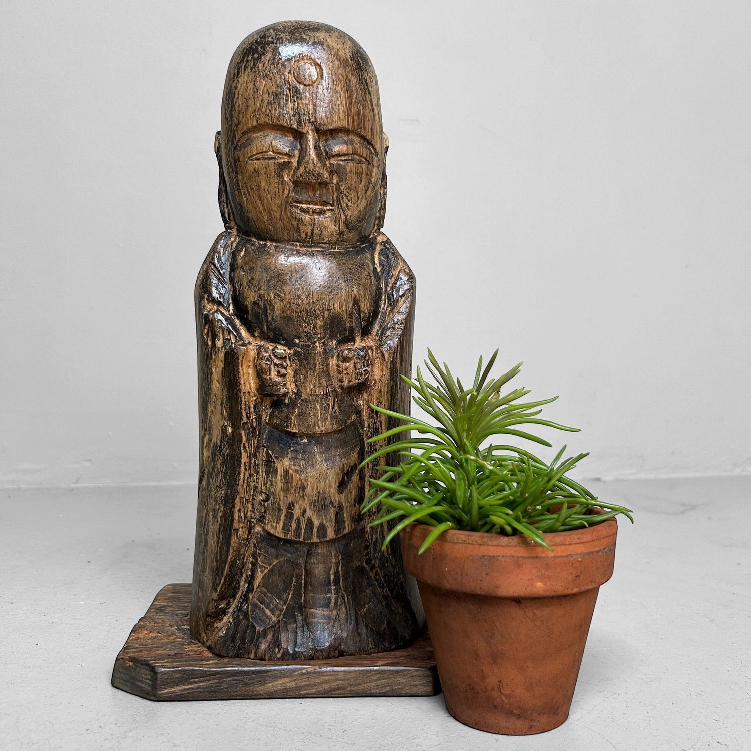 ​Antiek Houten Jizō Bosatsu Beeld – Meiji-periode