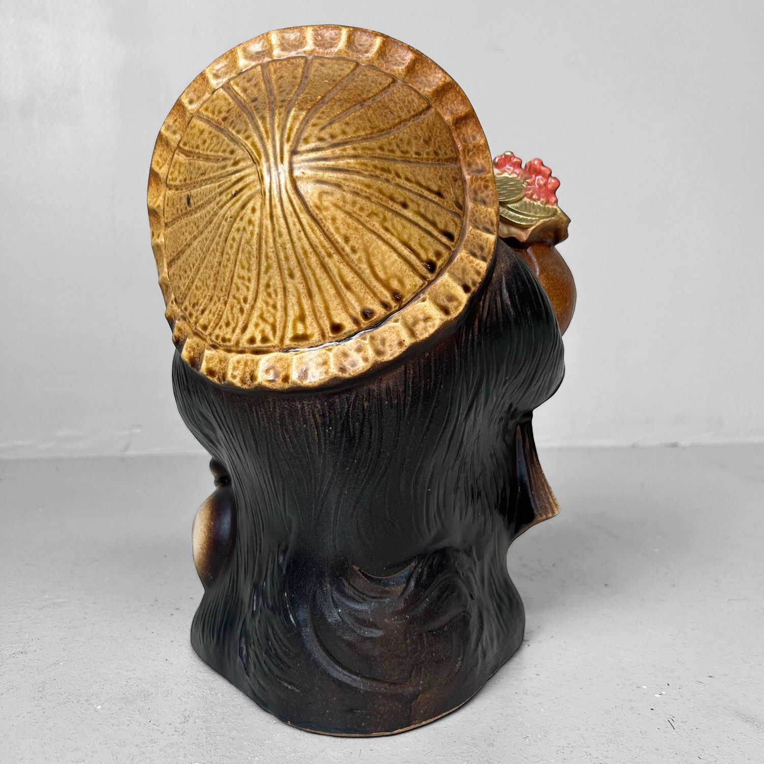 Vintage Tanuki Beeld – Japanse  Geluksbrenger met Geldbuidel, 1980