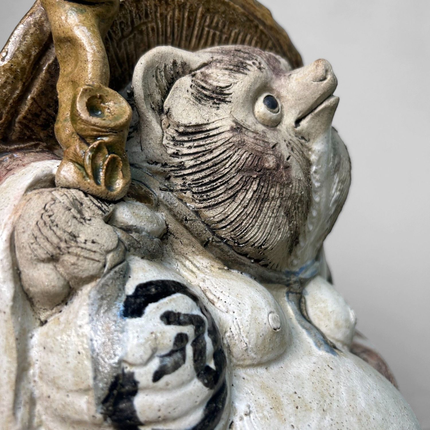 Tanuki Sculpture – Shigaraki Ceramics – Japan, 1950s