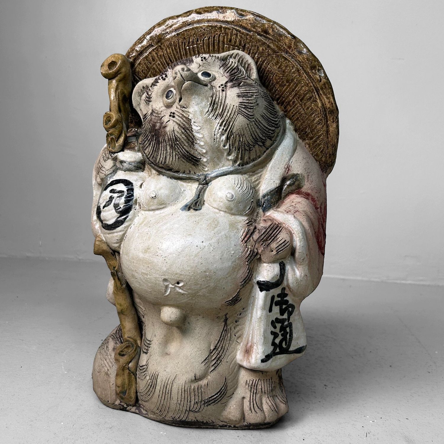 Tanuki Beeld – Shigaraki Keramiek – Japan, Jaren 50