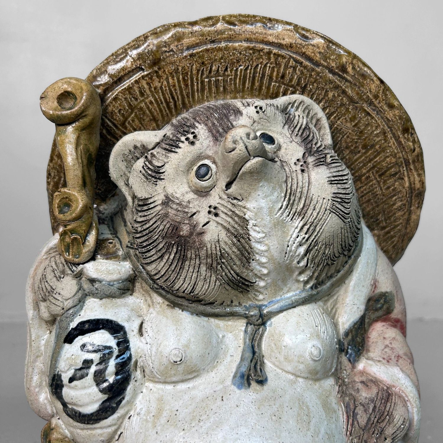 Tanuki Sculpture – Shigaraki Ceramics – Japan, 1950s