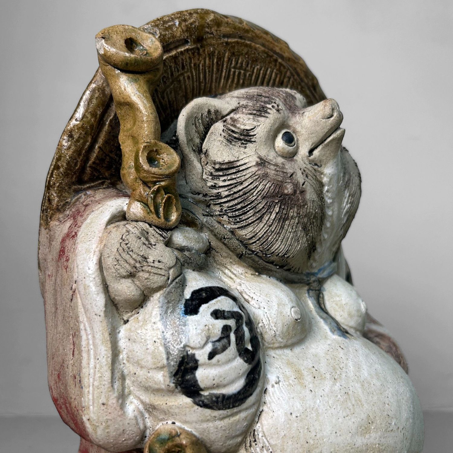 Tanuki Sculpture – Shigaraki Ceramics – Japan, 1950s