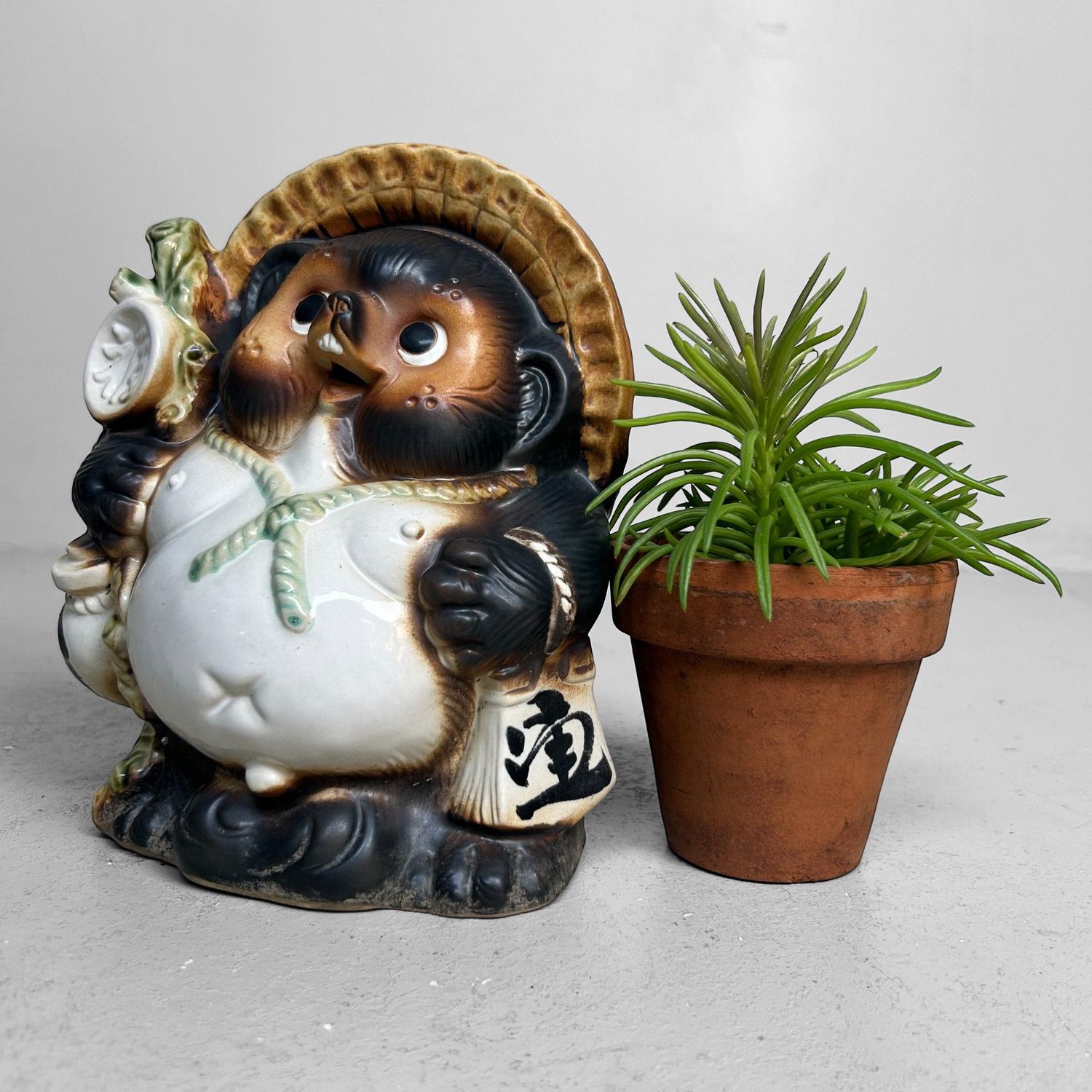 Vintage Japanse Tanuki, Shigaraki, 1980
