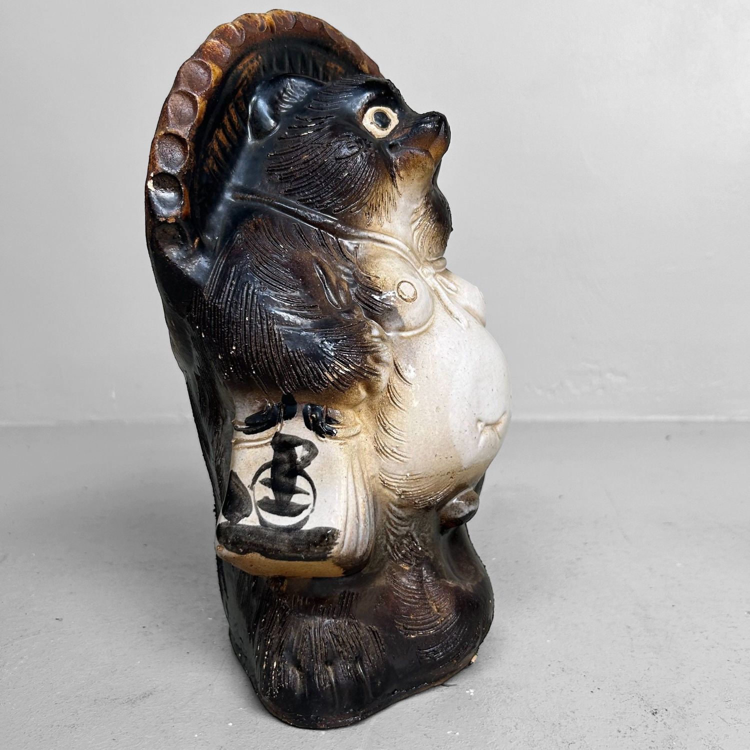 Decorative Tanuki Statue – Shigaraki Ware, ca. 1970, Japan