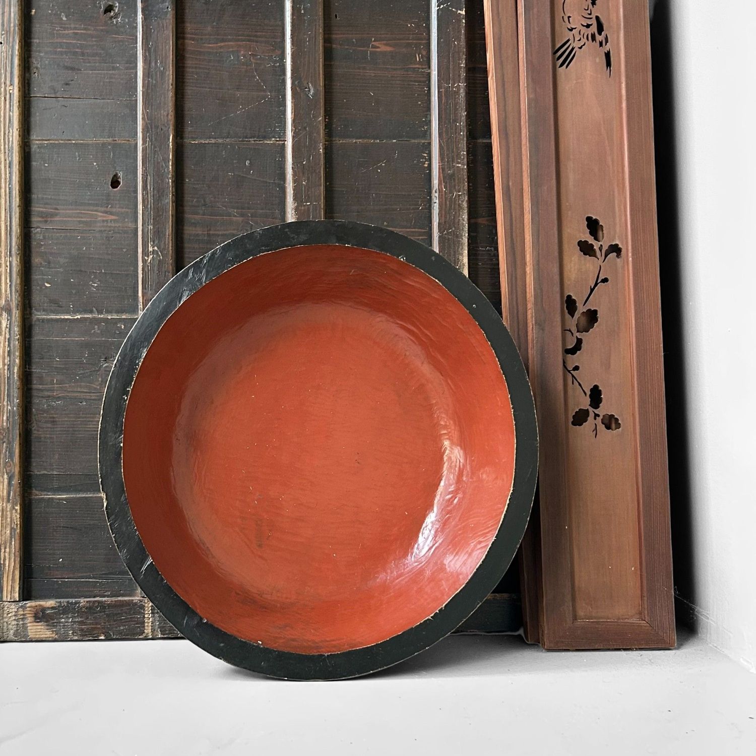 Handgesneden Kibachi (木鉢) – Antieke Japanse Deegkom, jaren '20
