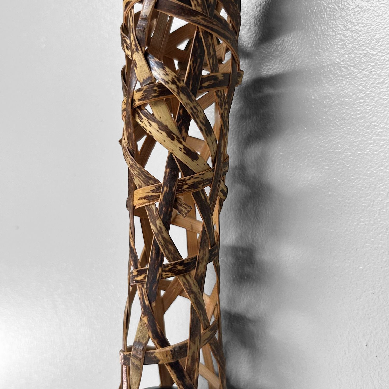 Japanse Vintage Bamboe Ikebana Muur Hanger, 1980s