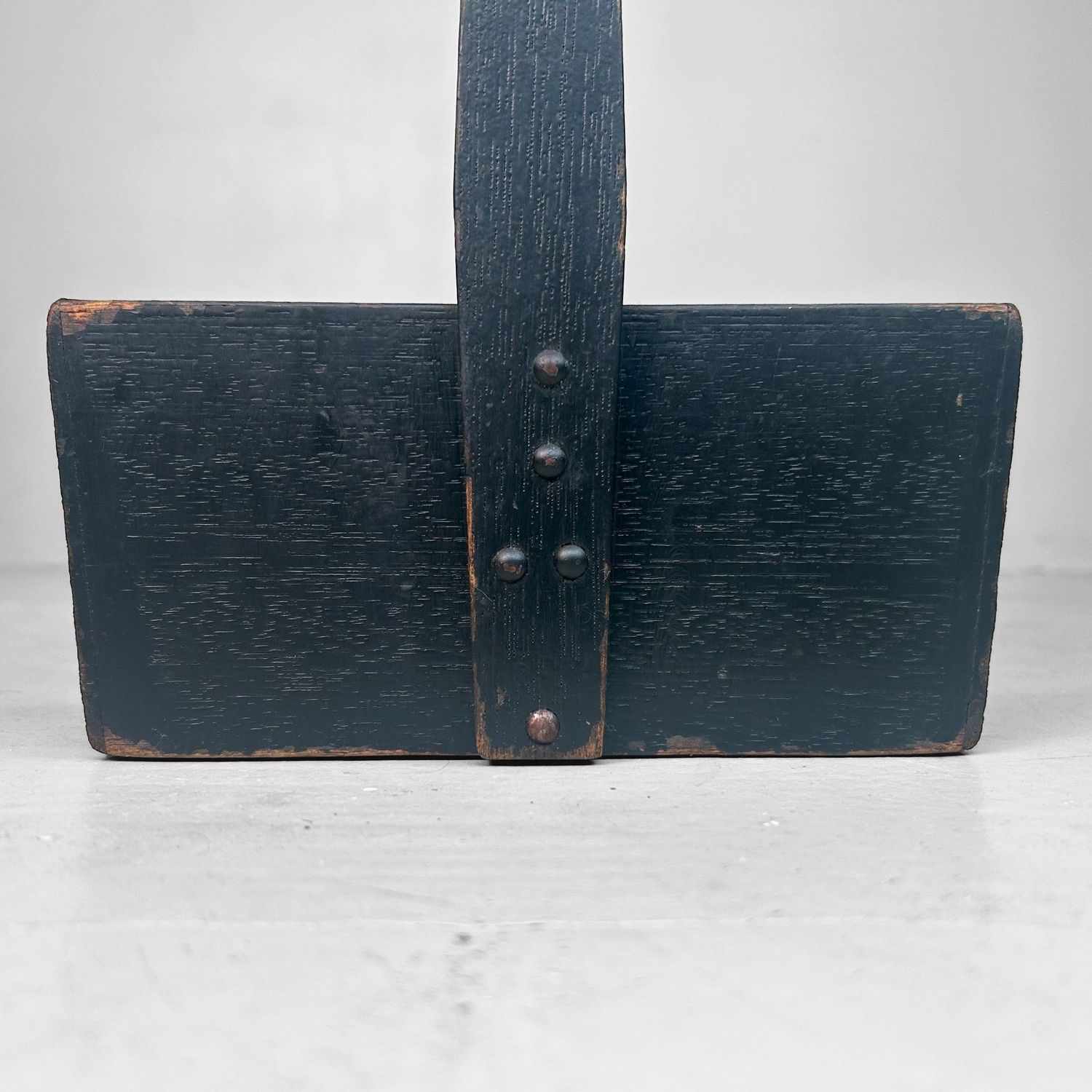 Japanese Wooden Basket with Gourd Motif, 1930