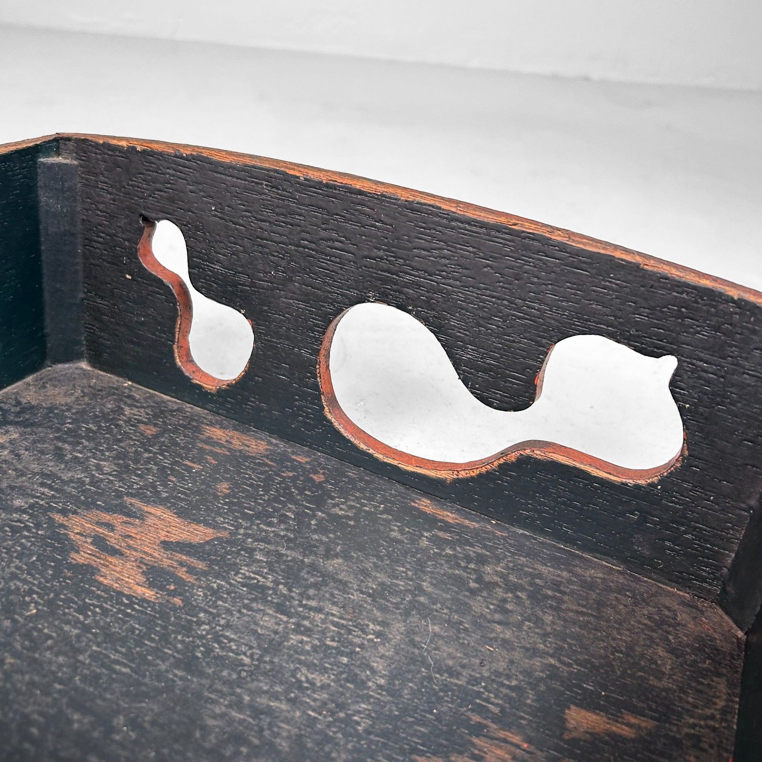 Japanese Wooden Basket with Gourd Motif, 1930