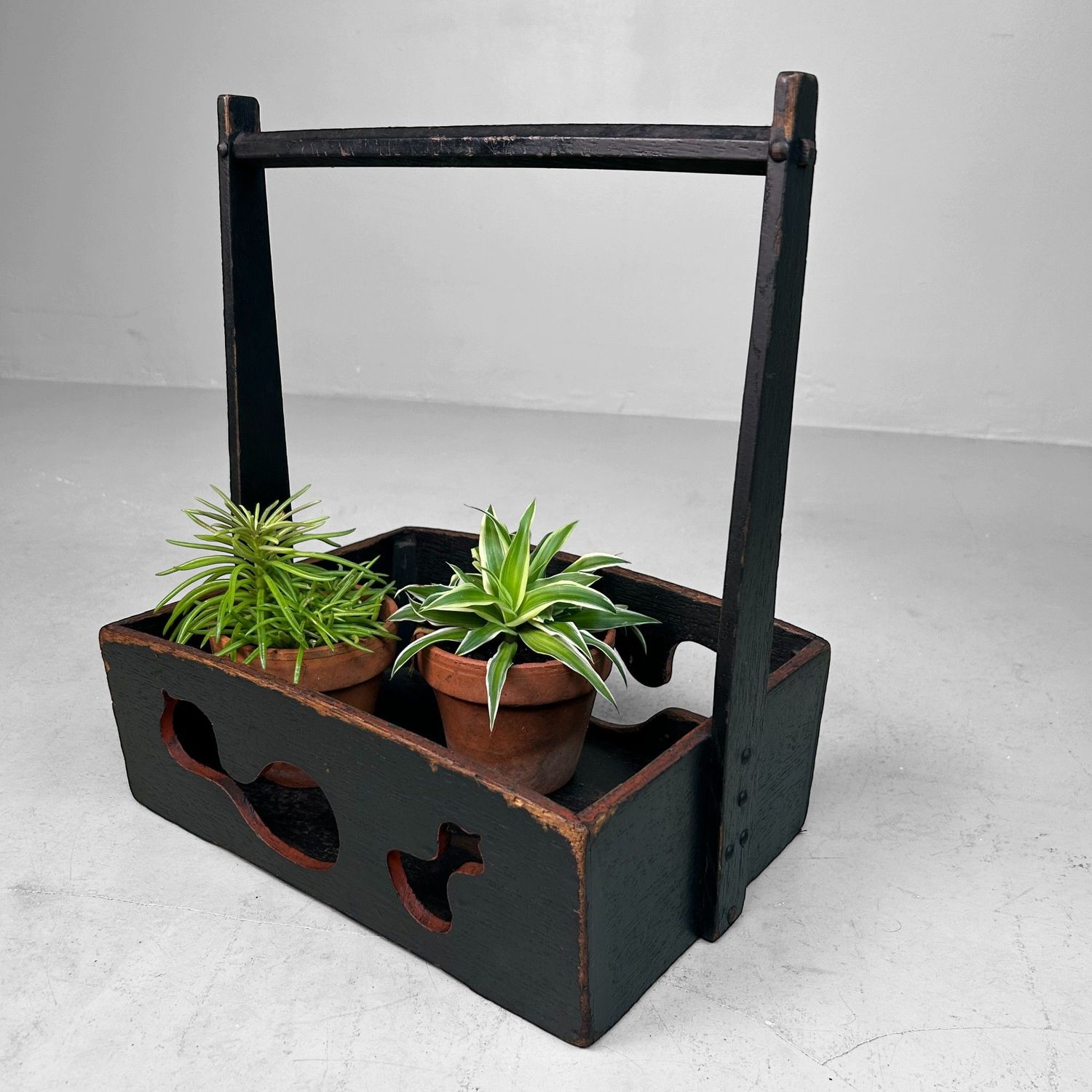 Japanese Wooden Basket with Gourd Motif, 1930