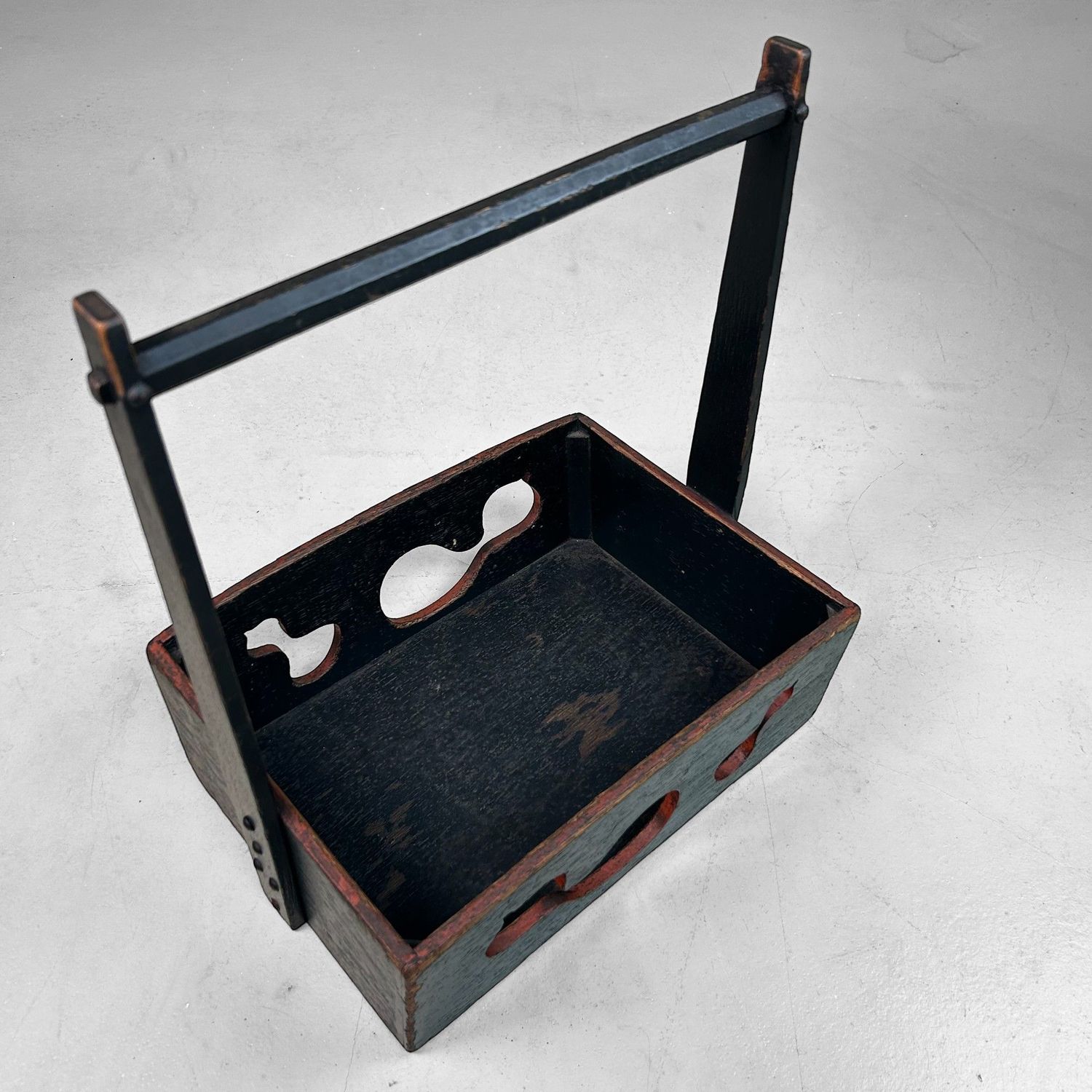 Japanese Wooden Basket with Gourd Motif, 1930