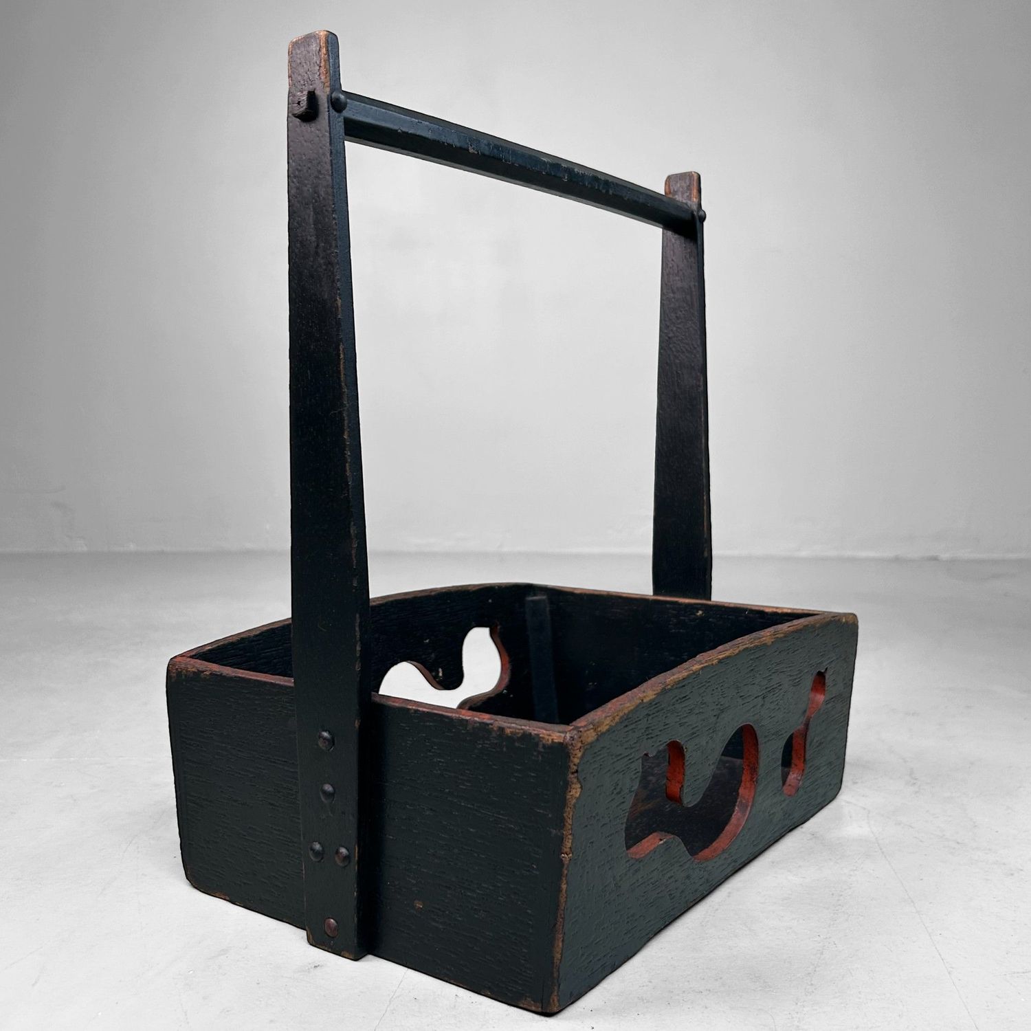 Japanese Wooden Basket with Gourd Motif, 1930