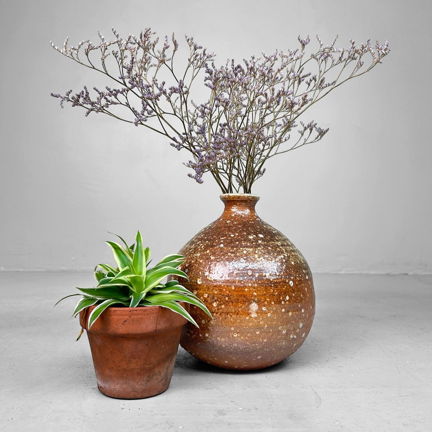 Vintage Shigaraki Ikebana Vase – Japan, 1970