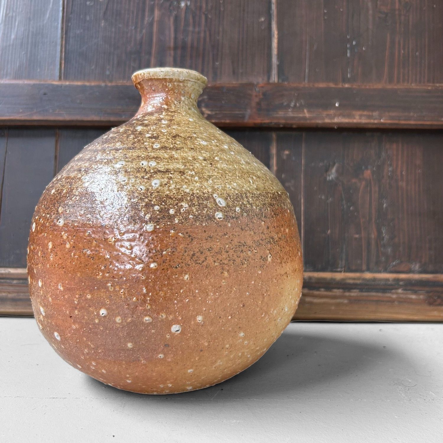 Vintage Shigaraki Ikebana Vase – Japan, 1970