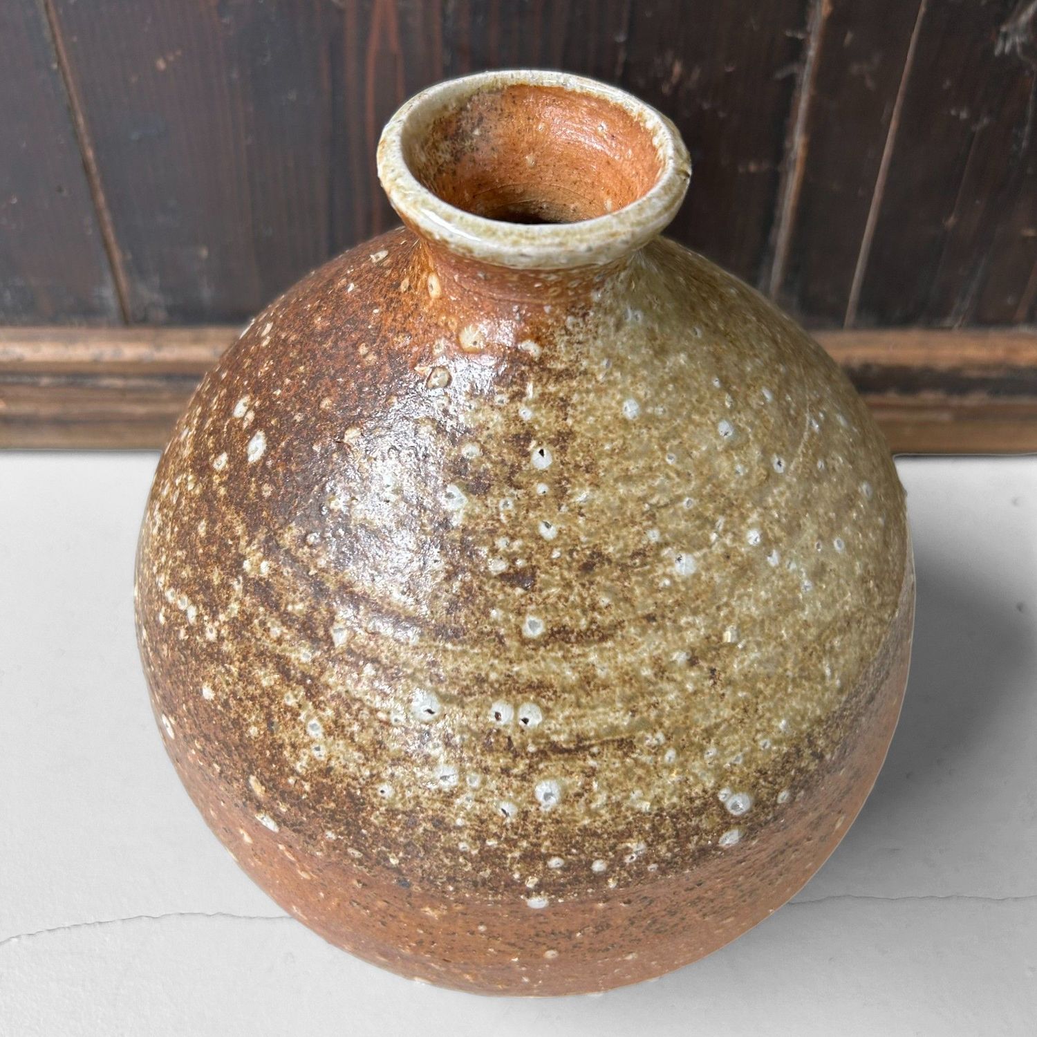 Vintage Shigaraki Ikebana Vase – Japan, 1970