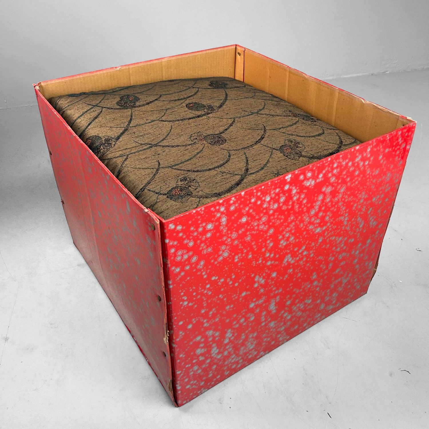 Set of 5 Luxurious Japanese Zabuton Floor Cushions – 1980s Vintage