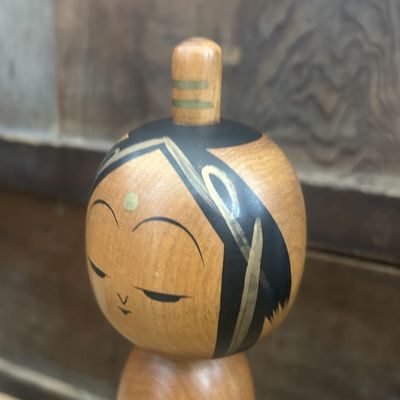 Vintage Kokeshi – “Goddess of Mercy” by Kato Kuen, 1960s