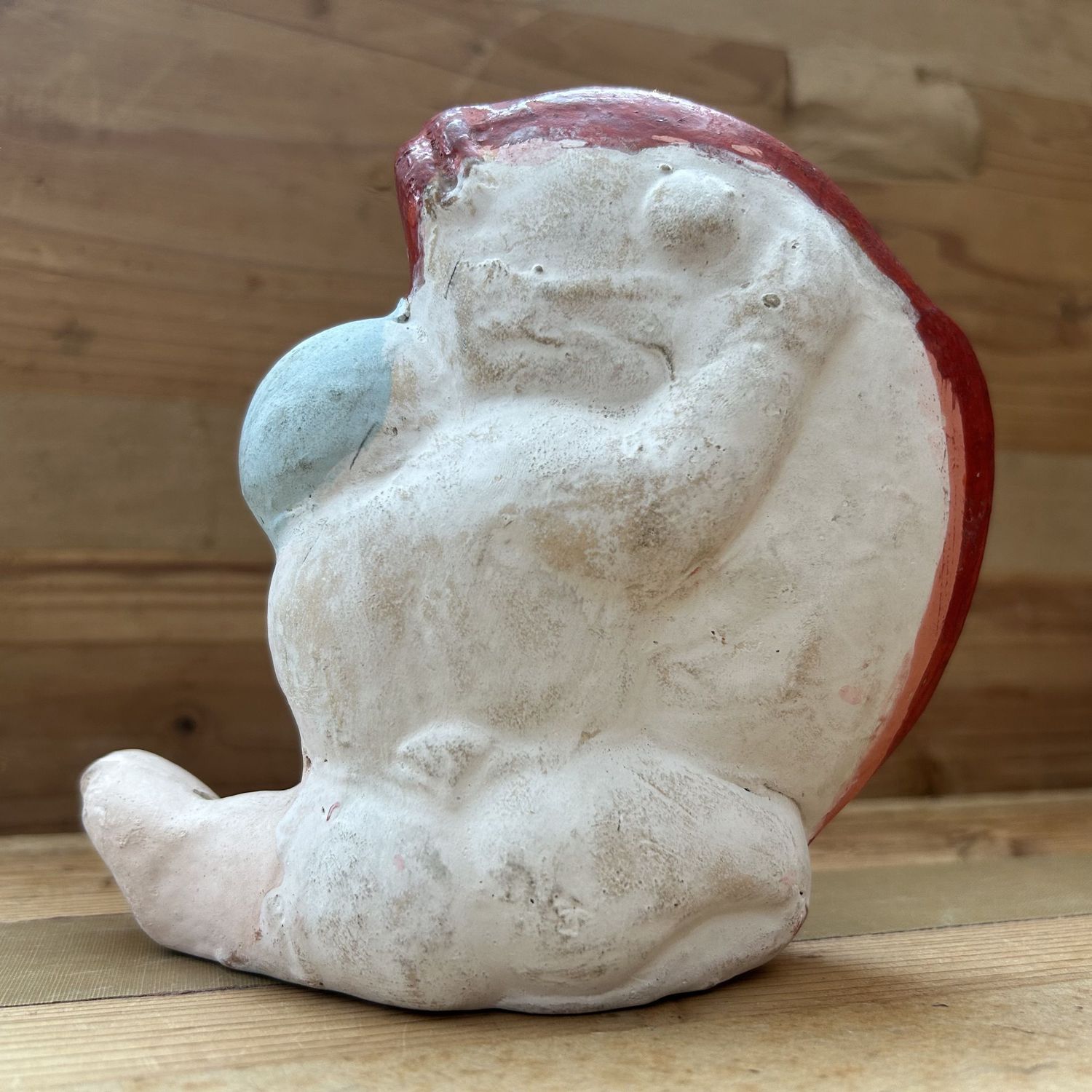 Vintage Japanse 'Kintarō met Karper' Beeldje, 1950s