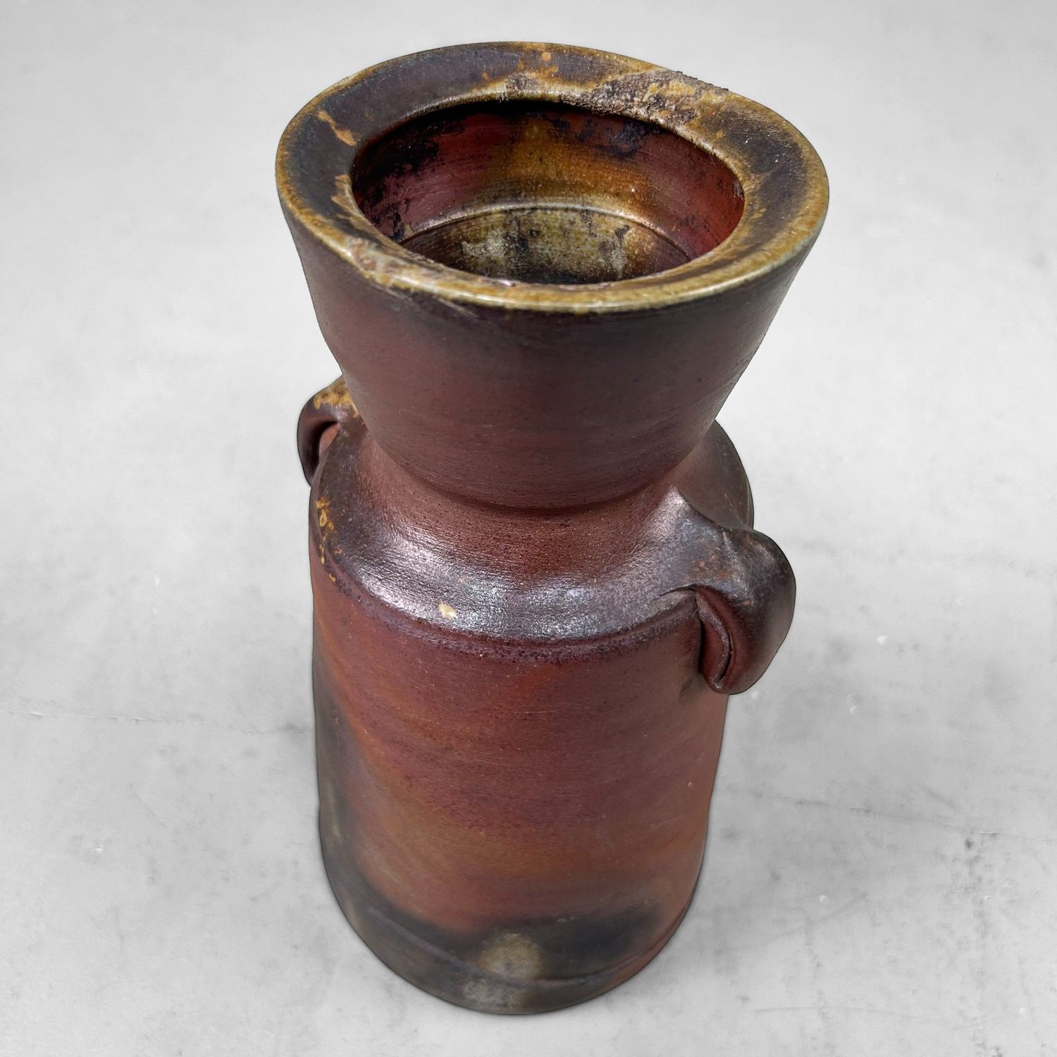 Japanese Bizen Ware Ikebana Vase – Shōen Kiln, c. 1970