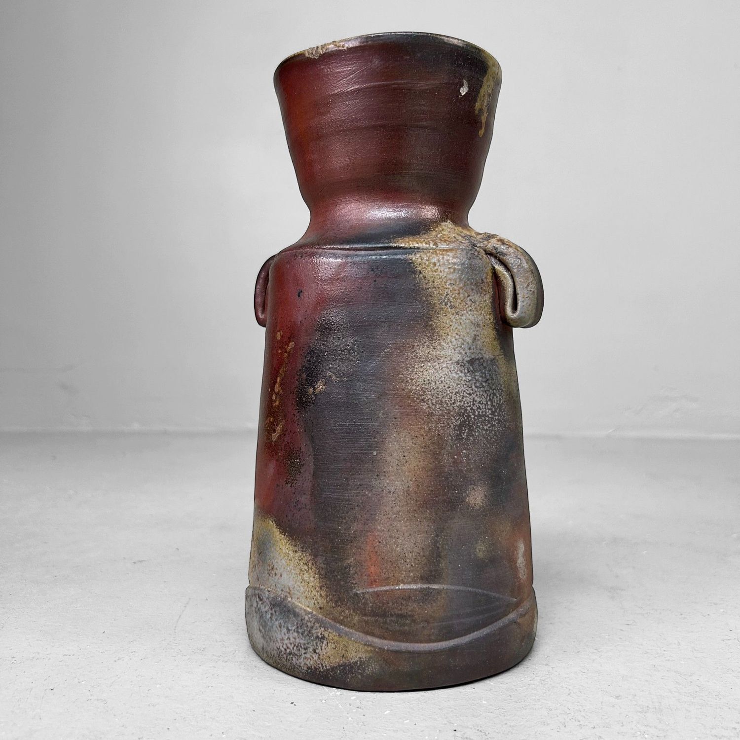 Japanese Bizen Ware Ikebana Vase – Shōen Kiln, c. 1970