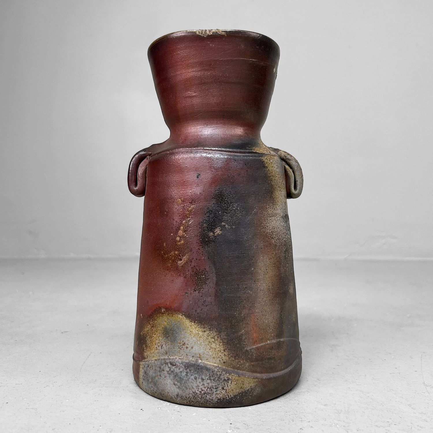 Japanese Bizen Ware Ikebana Vase – Shōen Kiln, c. 1970