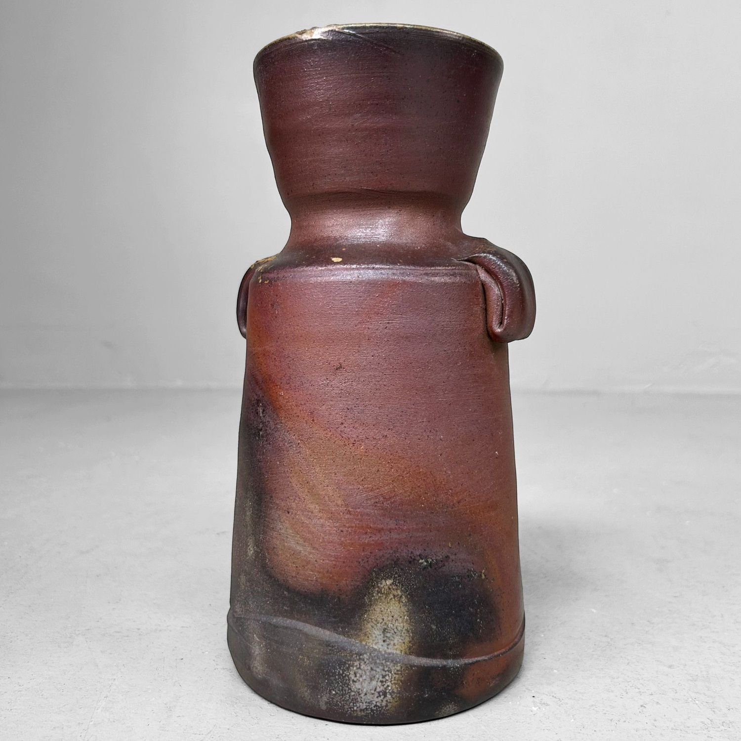 Japanese Bizen Ware Ikebana Vase – Shōen Kiln, c. 1970