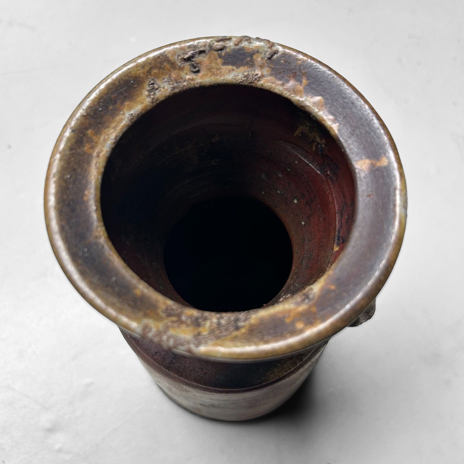 Japanese Bizen Ware Ikebana Vase – Shōen Kiln, c. 1970