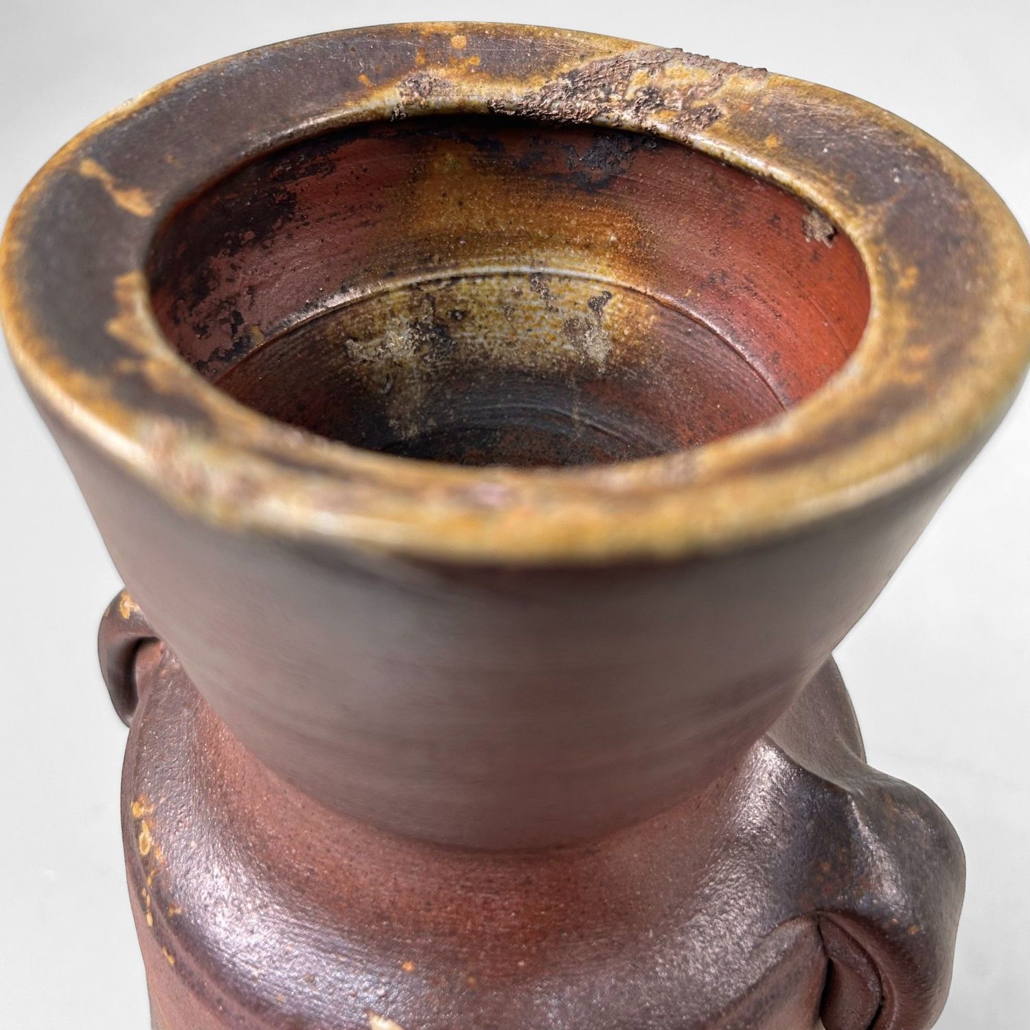 Japanese Bizen Ware Ikebana Vase – Shōen Kiln, c. 1970