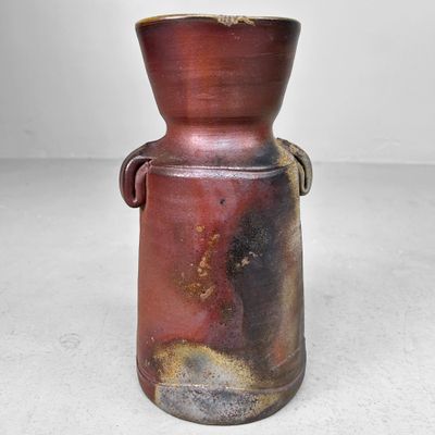 Japanese Bizen Ware Ikebana Vase – Shōen Kiln, c. 1970