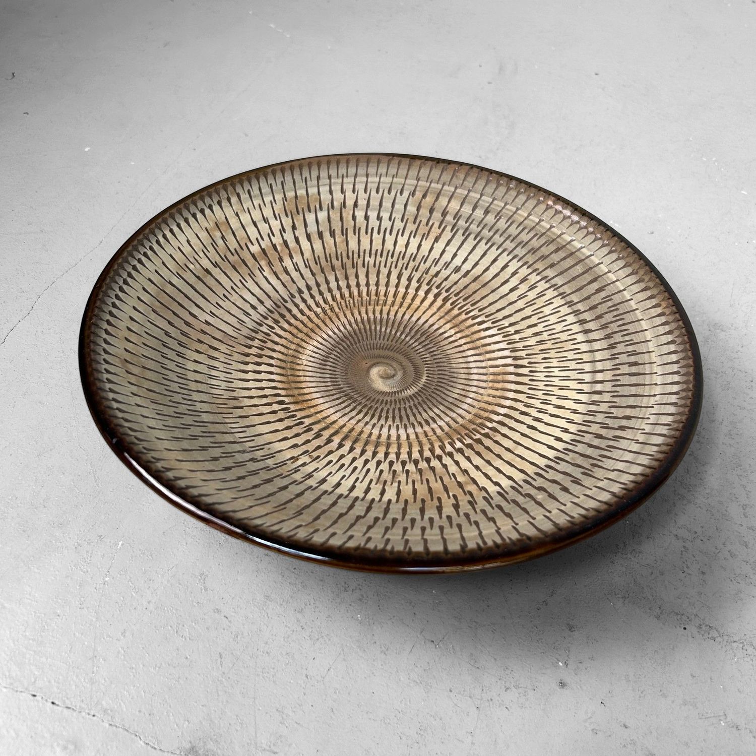 Onta Yaki Keramieken Bord – Japan, ca. 1950.
