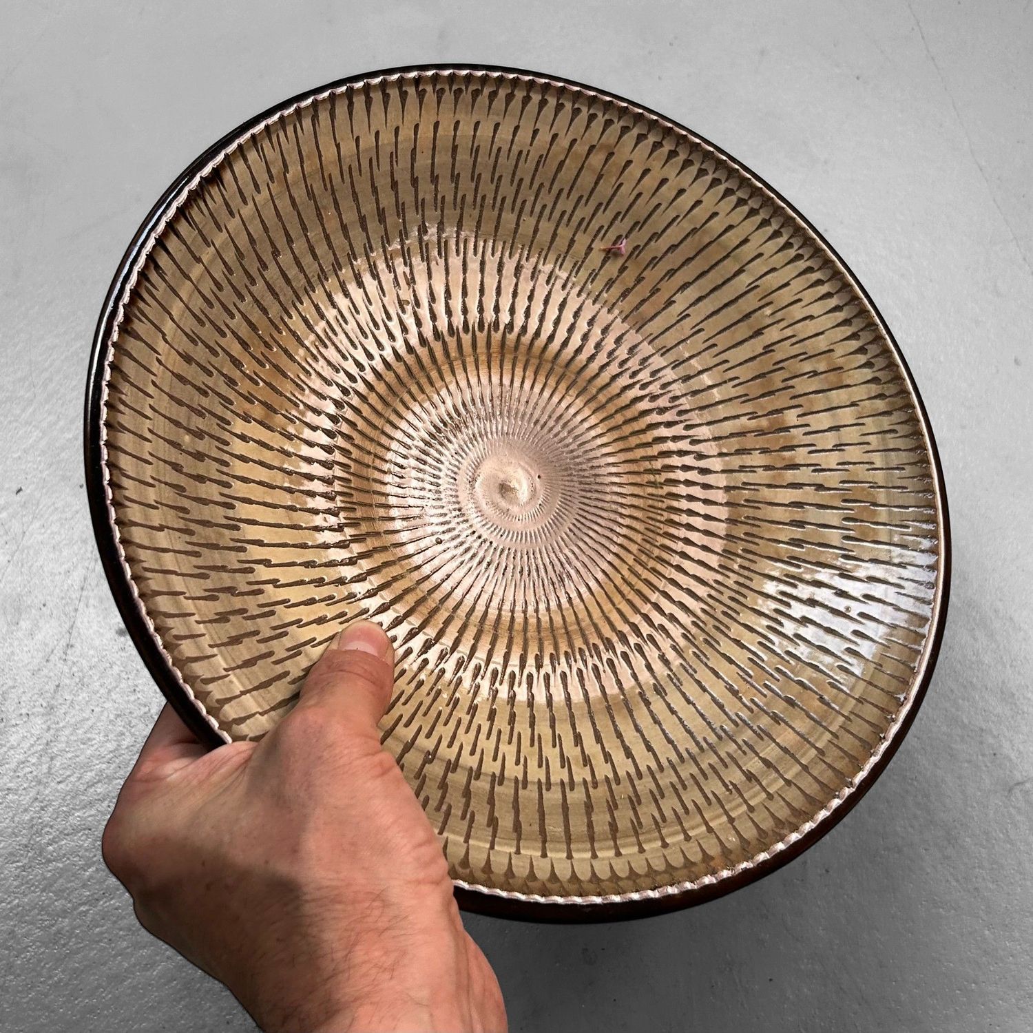 Onta Yaki Keramieken Bord – Japan, ca. 1950.
