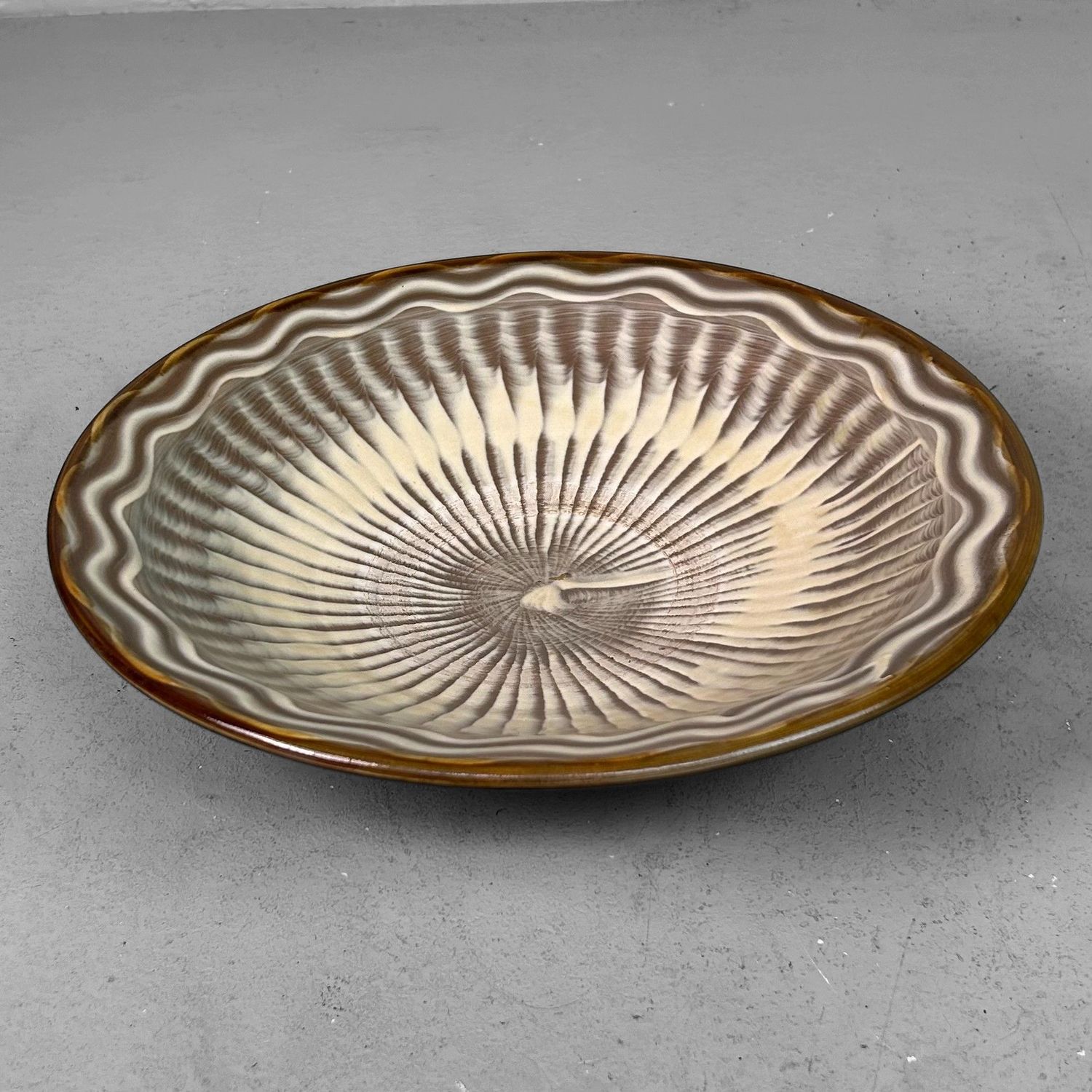 Onta Yaki Ceramic Plate – Japan, ca. 1950