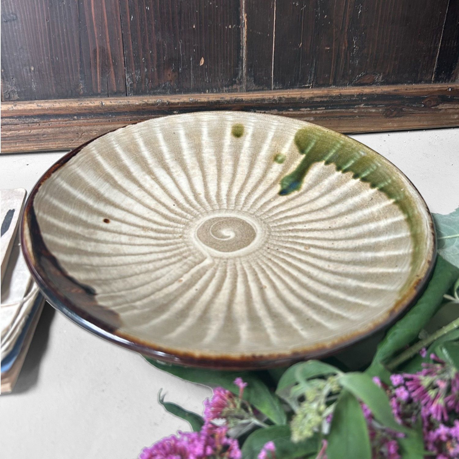 Japans Keramieken Bord – Onta Yaki, 1970