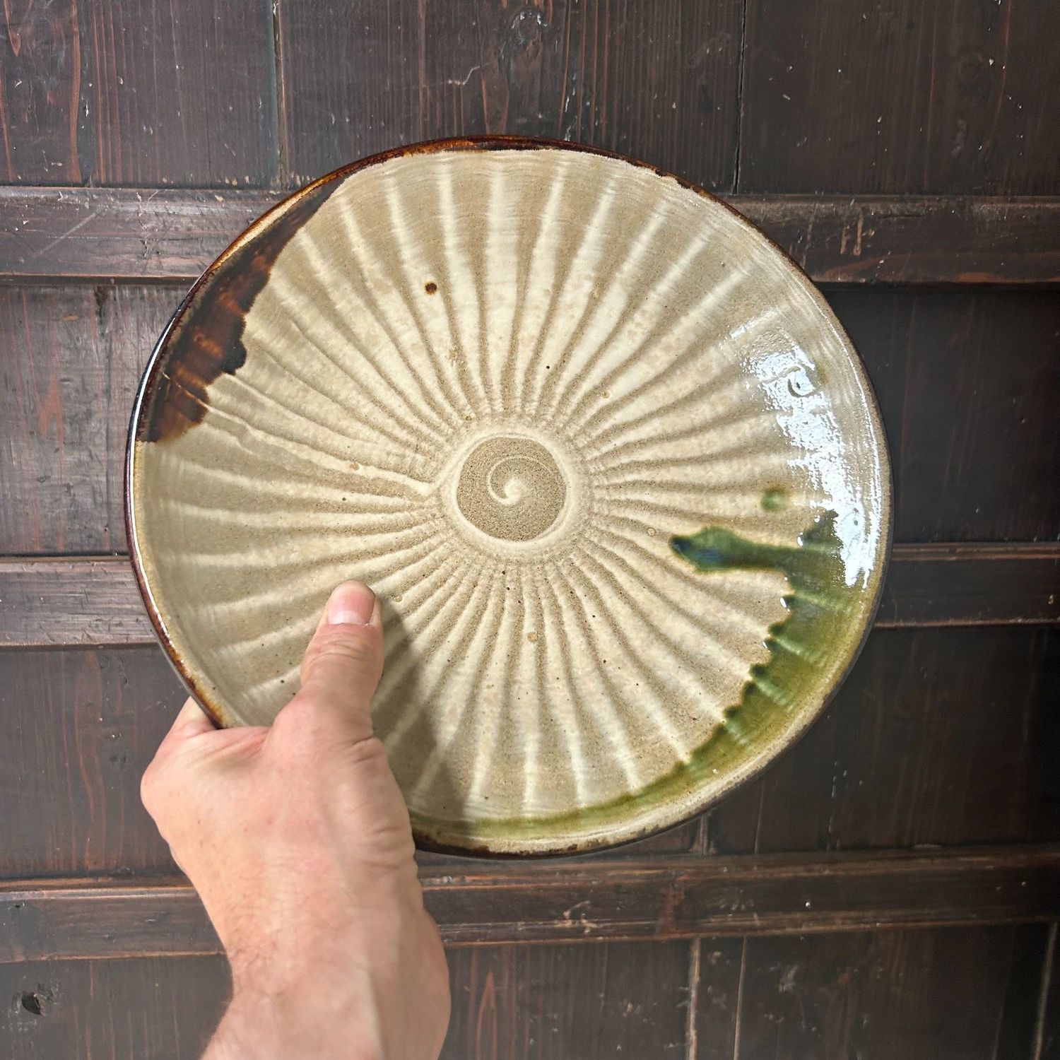 Japans Keramieken Bord – Onta Yaki, 1970