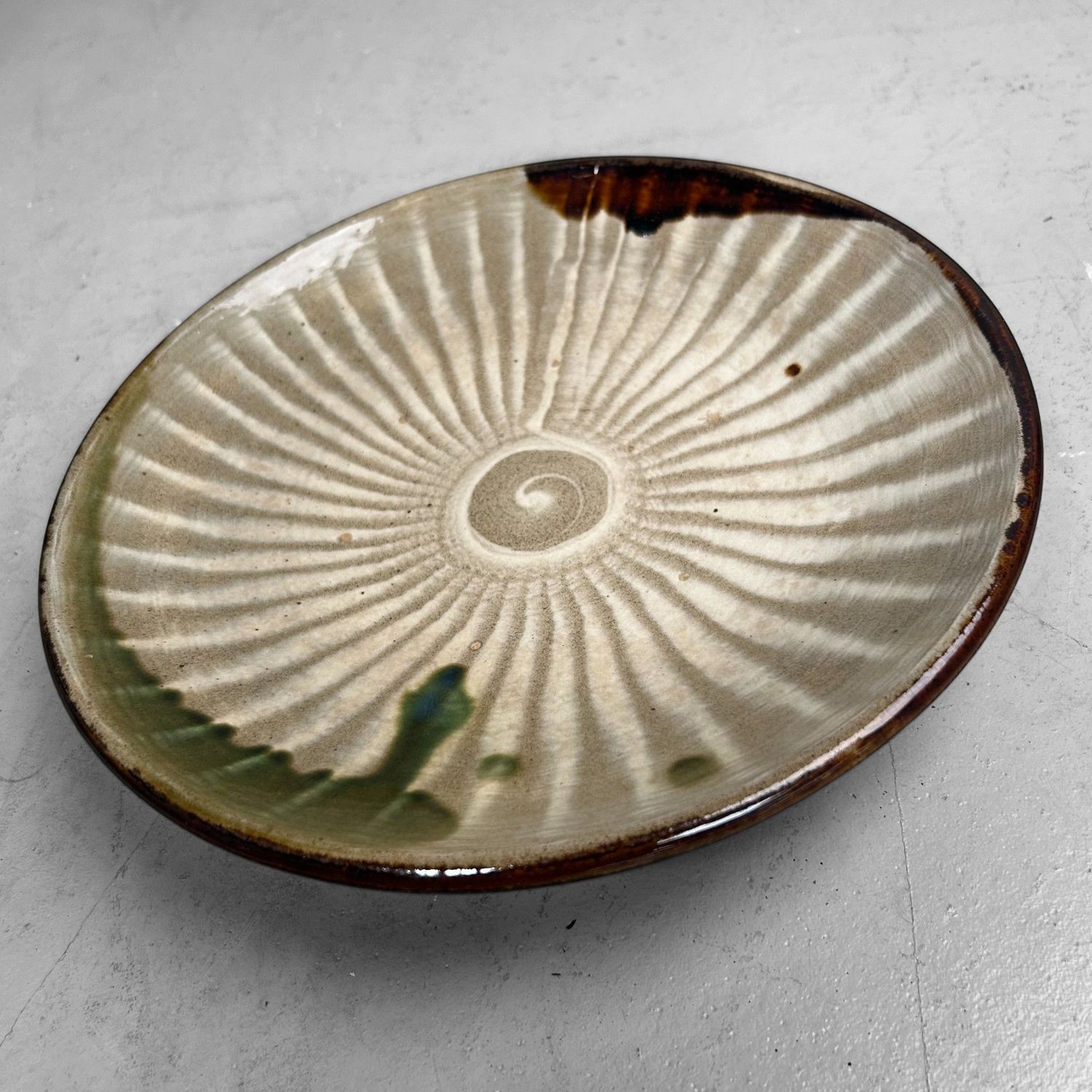 Japans Keramieken Bord – Onta Yaki, 1970