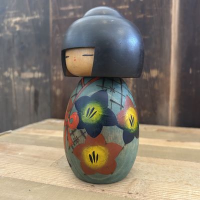 ​Vintage Gumma Kokeshi door Yuji Kawase, 1970s
