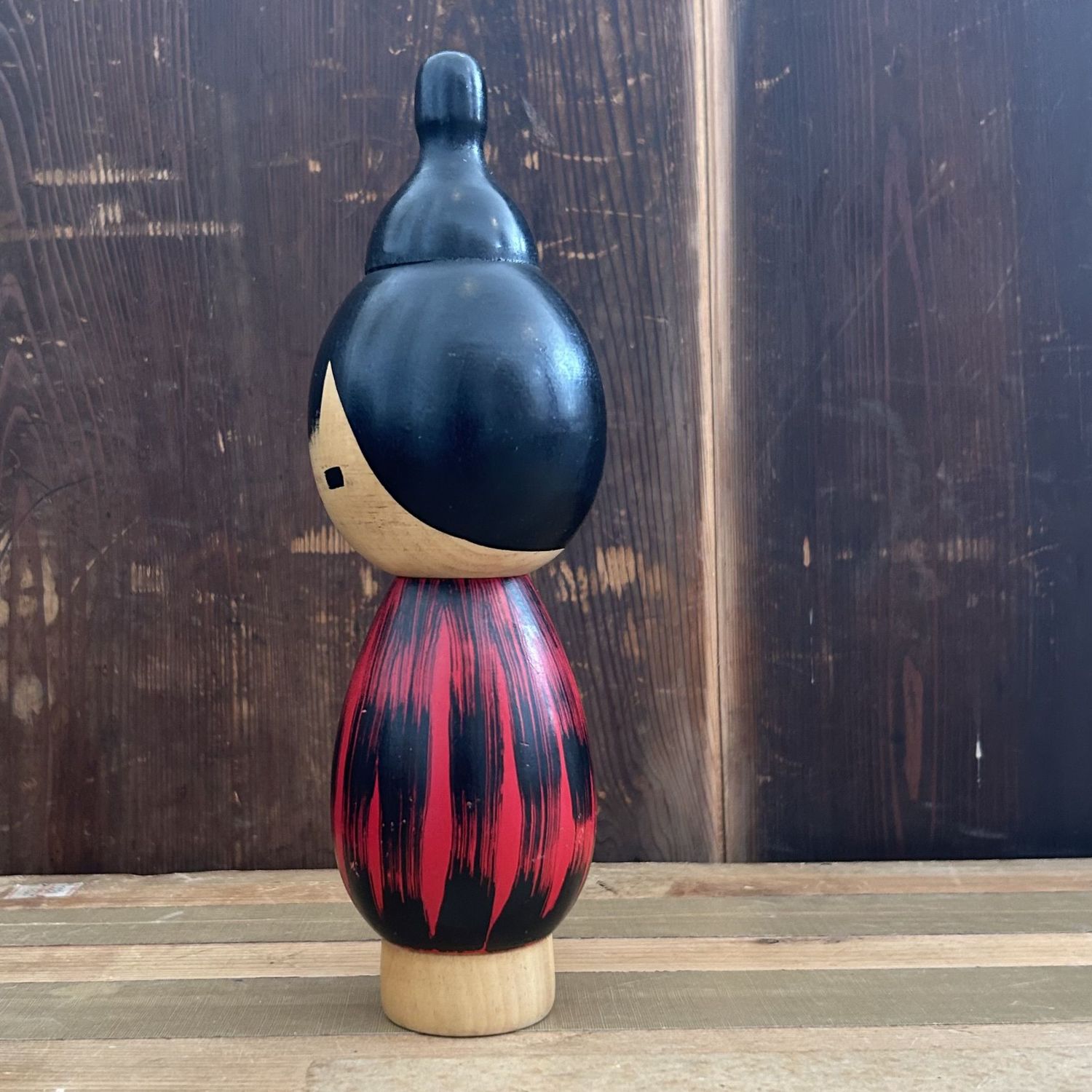 Rare Vintage Sosaku Kokeshi "Yukake" by Hideo Ishihara, 1960s