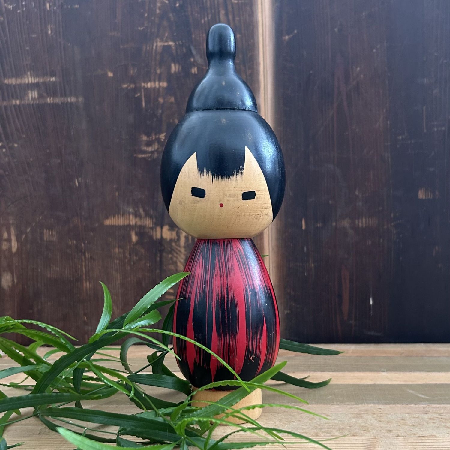 Zeldzame Vintage Sosaku Kokeshi "Yukake" door Hideo Ishihara, 1960s