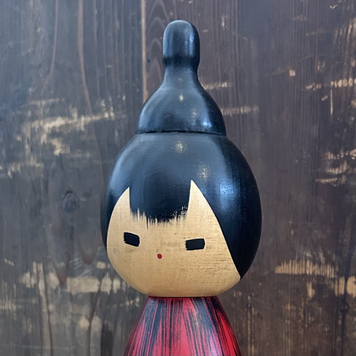 Rare Vintage Sosaku Kokeshi "Yukake" by Hideo Ishihara, 1960s
