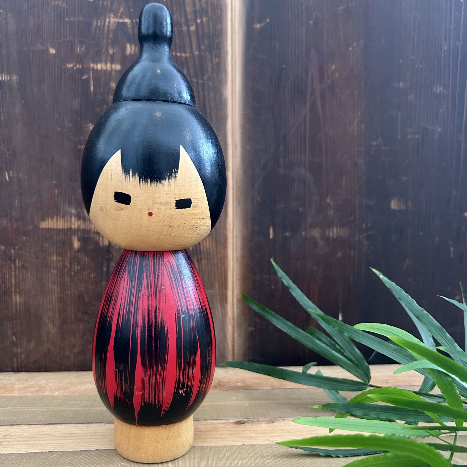 Rare Vintage Sosaku Kokeshi "Yukake" by Hideo Ishihara, 1960s