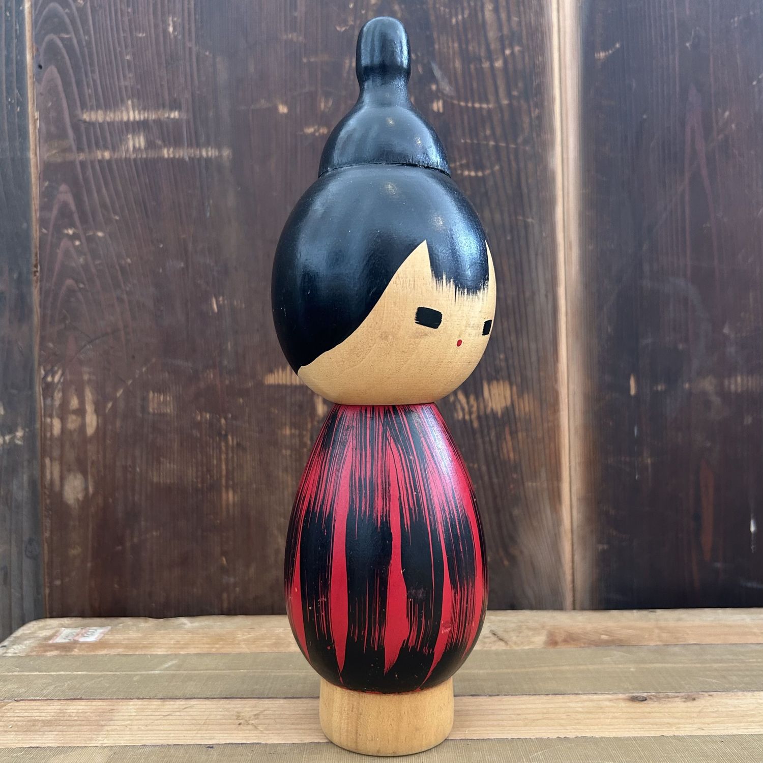 Rare Vintage Sosaku Kokeshi "Yukake" by Hideo Ishihara, 1960s