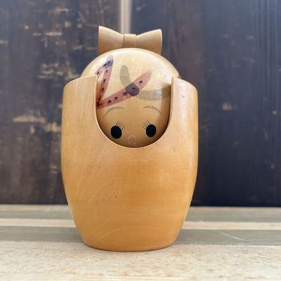 Rare Vintage Kokeshi by Harumasa Tanaka, 1960s